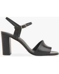 Whistles - Lilley Leather Block Heel Sandals - Lyst