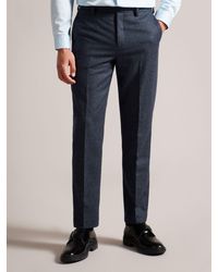 Ted Baker - Arthurt Slim Fit Wool Blend Tailored Trousers - Lyst