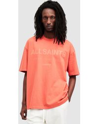 AllSaints - Laser Short Sleeve Crew T-shirt - Lyst
