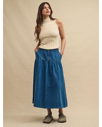 Nobody's Child - Bamber Organic Cotton Midi Skirt - Lyst
