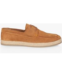 Silver Street London - Northolt Suede Lace Up Moccasin Shoes - Lyst