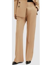 AllSaints - Sevenh Wool Blend Flared Trousers - Lyst