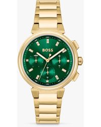 BOSS - Boss One Chronohraph Day Bracelet Strap Watch - Lyst
