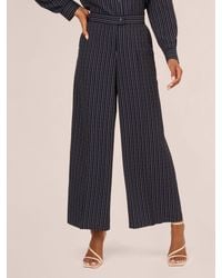 Adrianna Papell - Pinstripe Wide Leg Trousers - Lyst