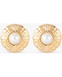 Susan Caplan - Vintage Givenchy Faux Pearl Clip-on Earrings - Lyst