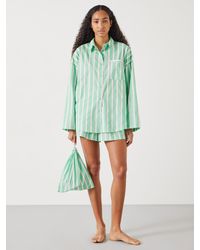 Hush - Adair Oversized Shirt And Shorts Pyjama Set - Lyst