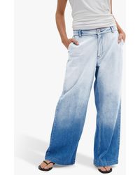 My Essential Wardrobe - Malo Dip Dye Wide Leg Jeans - Lyst