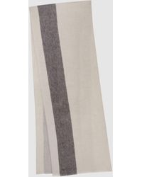 Reiss - Beatrix Colour Block Linen Blend Scarf - Lyst