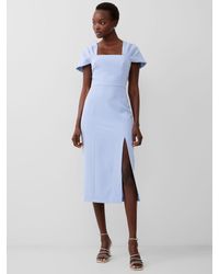French Connection - Echo Crepe Midi Dress - Lyst