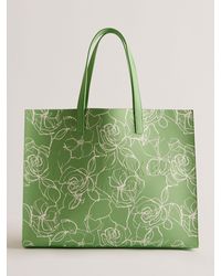 Ted Baker - Linacon Linear Floral East West Icon Bag - Lyst