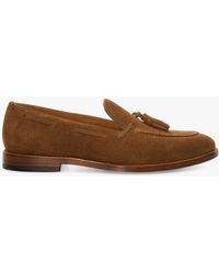 Dune - Sandders Leather Tassel Loafers - Lyst