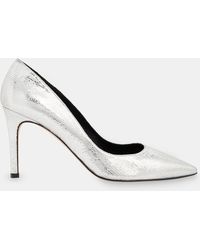 Whistles - Corie Textured Heeled Pumps - Lyst