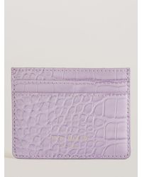 Ted Baker - Coly Croc Effect Card Holder - Lyst