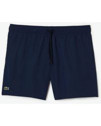 Lacoste - Plain Logo Swim Shorts - Lyst