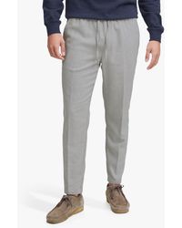 Casual Friday - Pilou Drawstring Linen Mix Trousers - Lyst