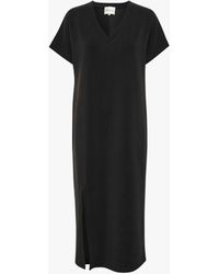 My Essential Wardrobe - Elle Short Sleeve V-neck Maxi Dress - Lyst