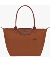 Longchamp - Le Pliage Green Recycled Canvas Small Shoulder Bag - Lyst