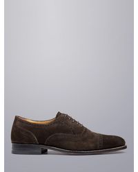 Charles Tyrwhitt - Suede Oxford Brogue Shoes - Lyst