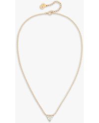 Susan Caplan - Vintage Dior Triangle Swarovski Crystal Pendant Necklace - Lyst