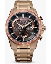 Citizen - Cb5896-54x Perpetual Chrono A-t Radio Controlled Eco-drive Date Bracelet Strap Watch - Lyst