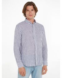 Tommy Hilfiger - Linen Stripe Shirt - Lyst