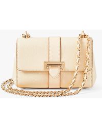 Aspinal of London - Lottie Micro Pebble Leather Shoulder Bag - Lyst