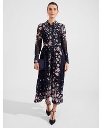 Hobbs - Juliet Floral Print Silk Maxi Dress - Lyst
