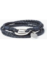 Simon Carter - Padstow Leather Wrap Bracelet - Lyst