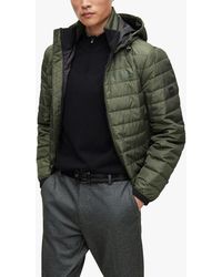 BOSS - Boss Dawood Hooded Quilted Jacket - Lyst
