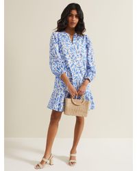 Phase Eight - Hermoine Leaf Print Mini Dress - Lyst