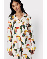 Chelsea Peers - Organic Cotton Blend Toucan Long Pyjama Set - Lyst