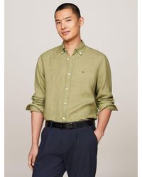 Tommy Hilfiger - Pigment Dyed Long Sleeve Shirt - Lyst