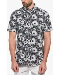 Original Penguin - Short Sleeve All-over Floral Print Shirt - Lyst