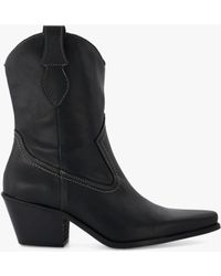 Dune - Pardner Leather Cowboy Boots - Lyst