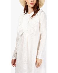 Somerset by Alice Temperley Broderie Mini Dress - White