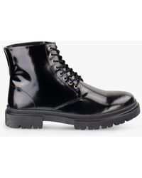Silver Street London - Greenwich Patent Leather Lace Up Ankle Boots - Lyst