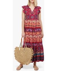 Monsoon Alba Print Maxi Dress on Sale 