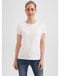 Hobbs - Pixie Anchor Print T-shirt - Lyst