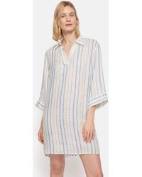 Jigsaw - Linen Stripe Tunic Dress - Lyst
