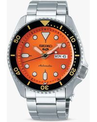 Seiko - 5 Sports Automatic Day Date Bracelet Strap Watch - Lyst