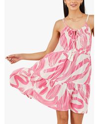 Accessorize - Squiggle Print Tiered Dress - Lyst