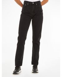 Calvin Klein - Plain Slim Fit Straight Cut Jeans - Lyst