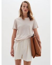 Inwear - Elisabeth Linen Blend Short Sleeve T-shirt - Lyst