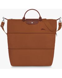 Longchamp - Le Pliage Green Recycled Canvas Expandable Travel Bag - Lyst