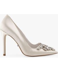 Dune - Bridal Collection Affection Satin Embellished Detail Court Shoes - Lyst