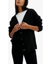 My Essential Wardrobe - Button Knit Wool Blend Cardigan - Lyst