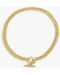 Hush - Vivienne T-bar Chain Necklace - Lyst