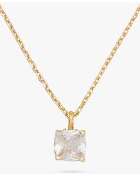 Kate Spade - Little Luxuries Cubic Zirconia Pendant Necklace - Lyst