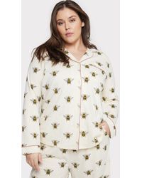 Chelsea Peers - Curve Bee Print Organic Cotton Pyjama Set - Lyst