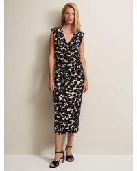 Phase Eight - Taylor Floral Print Jersey Midi Dress - Lyst
